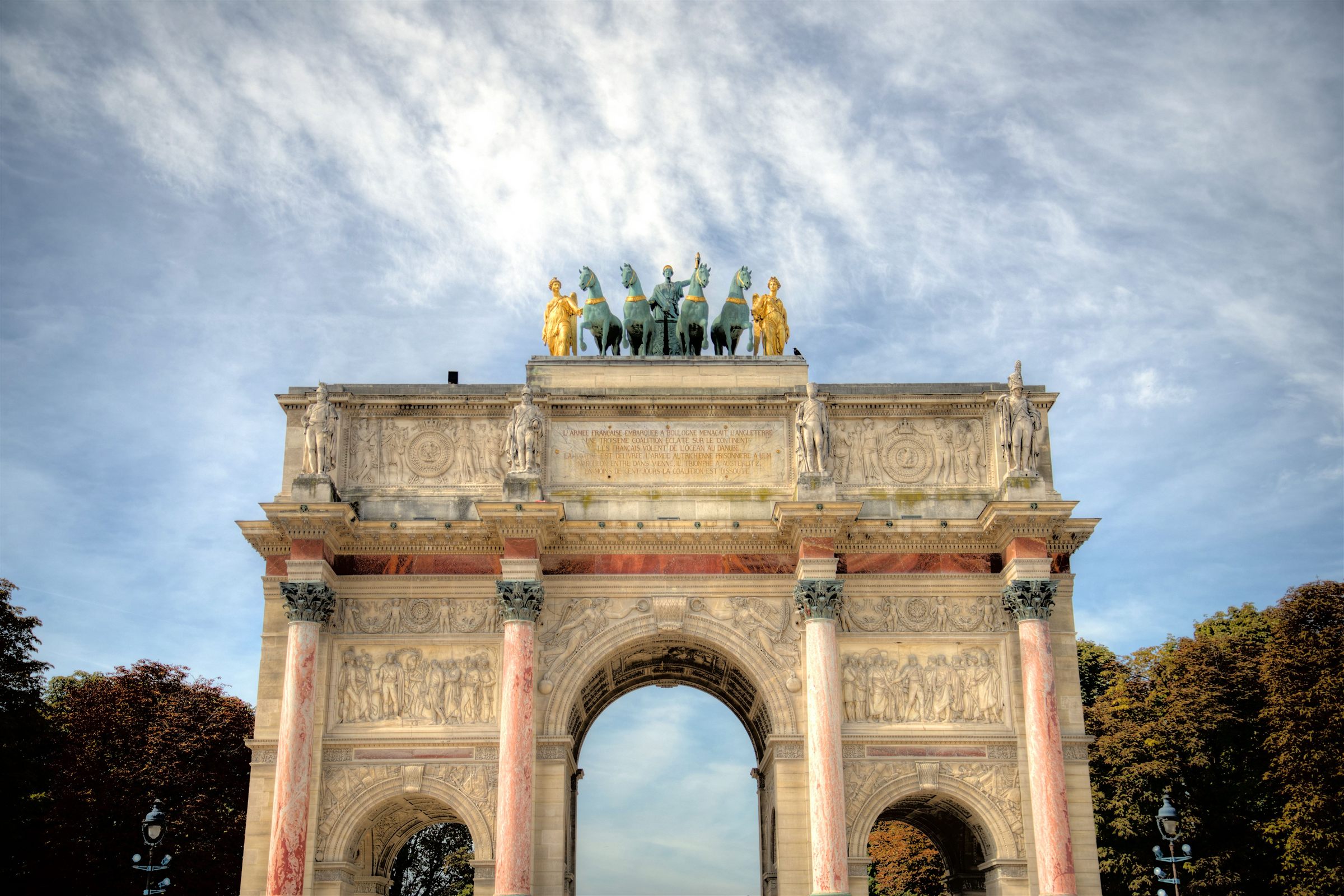 L’Arc de Triomphe du Carrousel et son quadrige, Paris
