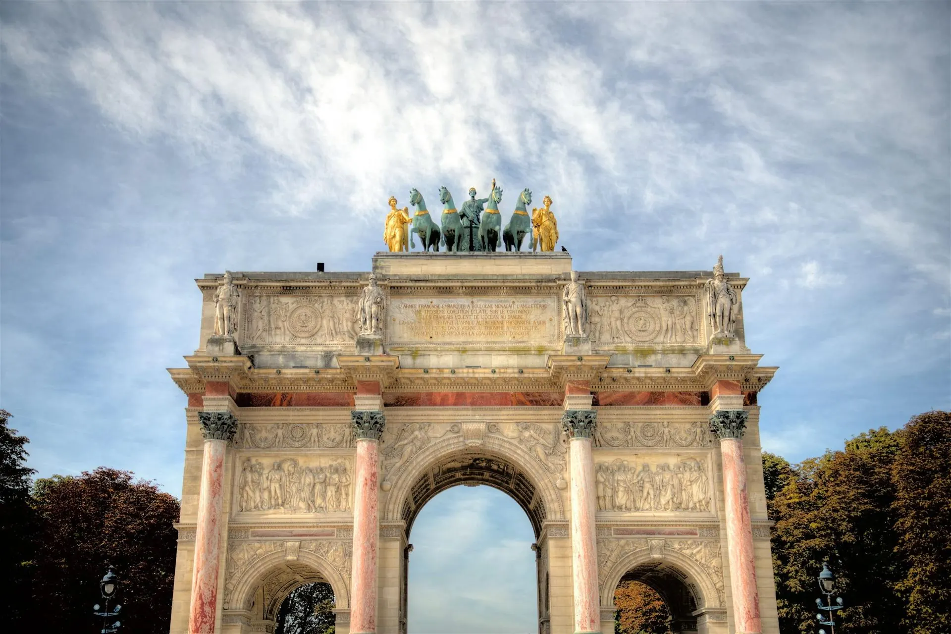The Arc de Triomphe du Carrousel and its quadriga, Paris