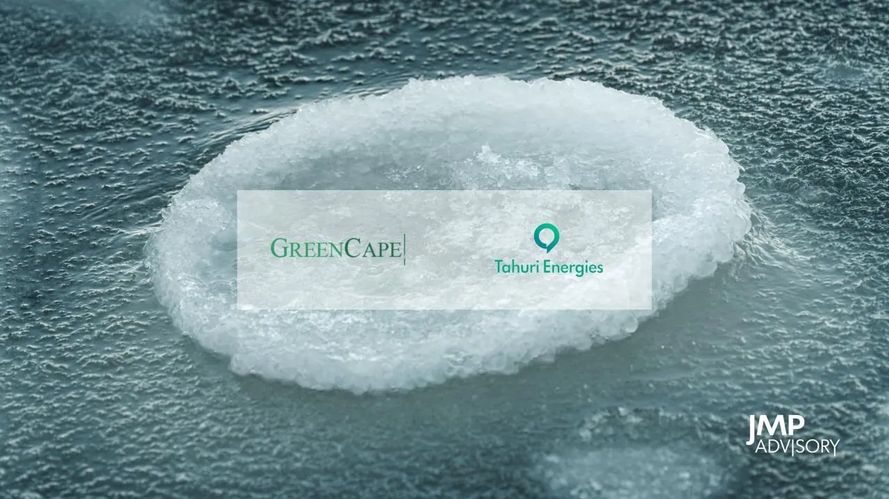 Deal announcement - fundraising led by Green Cape Partners and Tahuri Energies